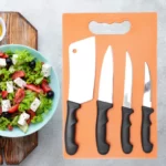 Chopping Board with Knife Set (Pack of 5)