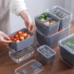 Fordable Silicone Kitchen Organizer Fruit Vegetable Basket