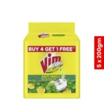 Vim Bar Anti Smell Pudina (Buy 4 Get 1 Free)