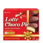 Lotte Choco Pie Cocoa Pie Dark Chocolate Cream Sandwich
